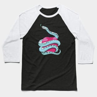 Snake and apple - Temptation Baseball T-Shirt